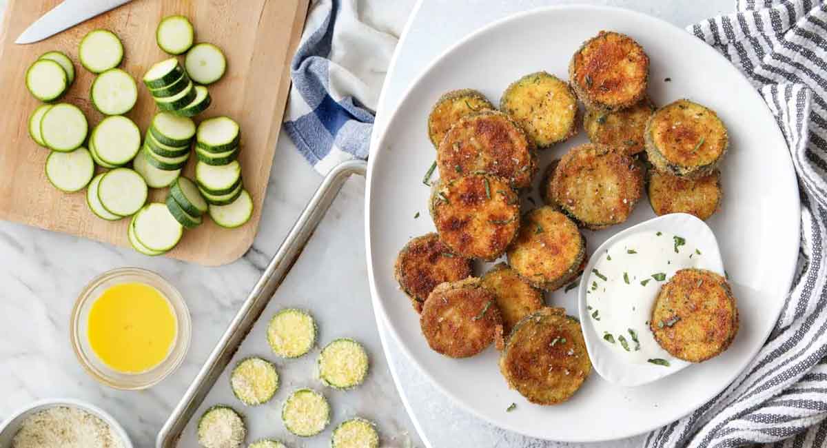 Chips de courgettes croustillantes sans huiles, facile et succulent