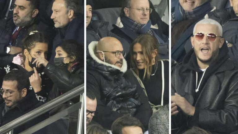 Vitaa en couple, Patrick Bruel, Leïla Bekhti… Les célébrités dans les tribunes du Parc des Princes