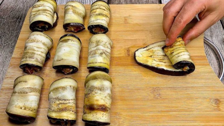 Rouleaux d’aubergines, délicieux et rassasiants