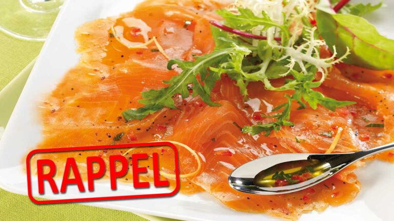 Rappel massif en France  attention un nouveau produit contaminé par la listeria, il s’agit de carpaccio de truite