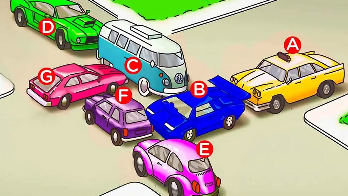 Quelle voiture doit se déplacer en premier pour libérer l’embouteillage dans cette énigme visuelle