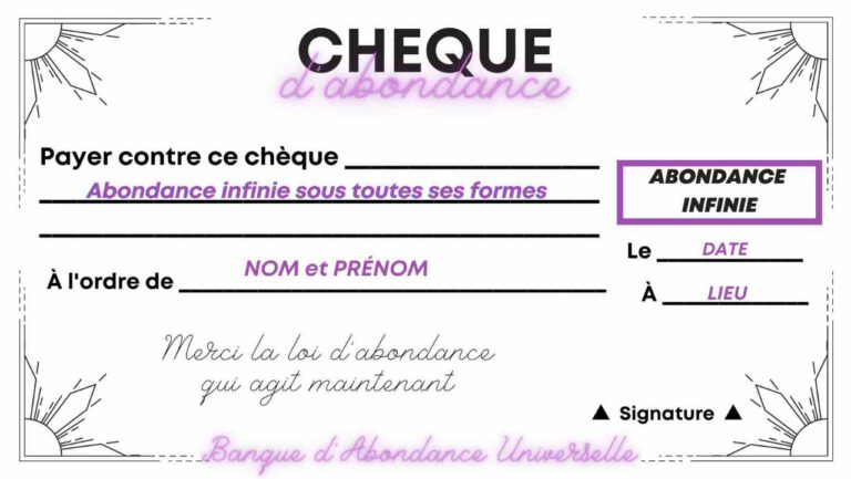 Chèque d’abondance ce rituel de la Nouvelle Lune pour attirer la prospérité