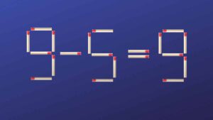 Défi mathématique serez-vous capable d'équilibrer cette équation en déplaçant une seule allumette en moins de 15 secondes
