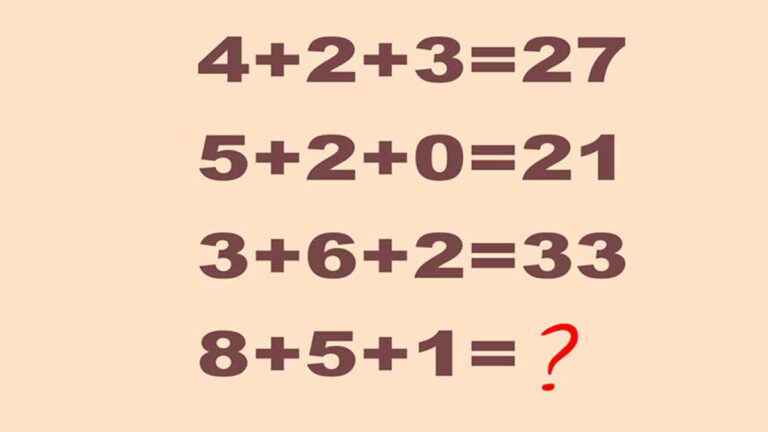 Test QI trouver la solution en moins de 15 secondes, 1 personne sur 5 y arrive !