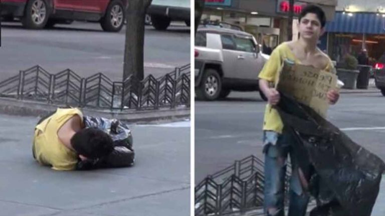 Des employés font entrer un enfant SDF dans un magasin pour se réchauffer, son geste fait fondre tout le monde