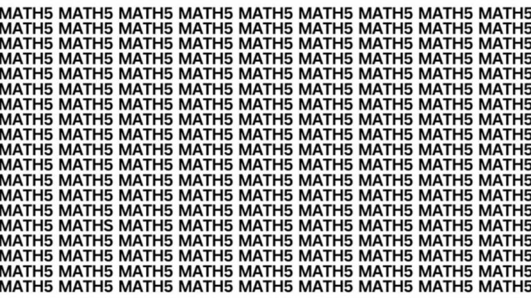 Illusion d’optique Si vous avez des yeux d'aigle, trouvez le mot Maths