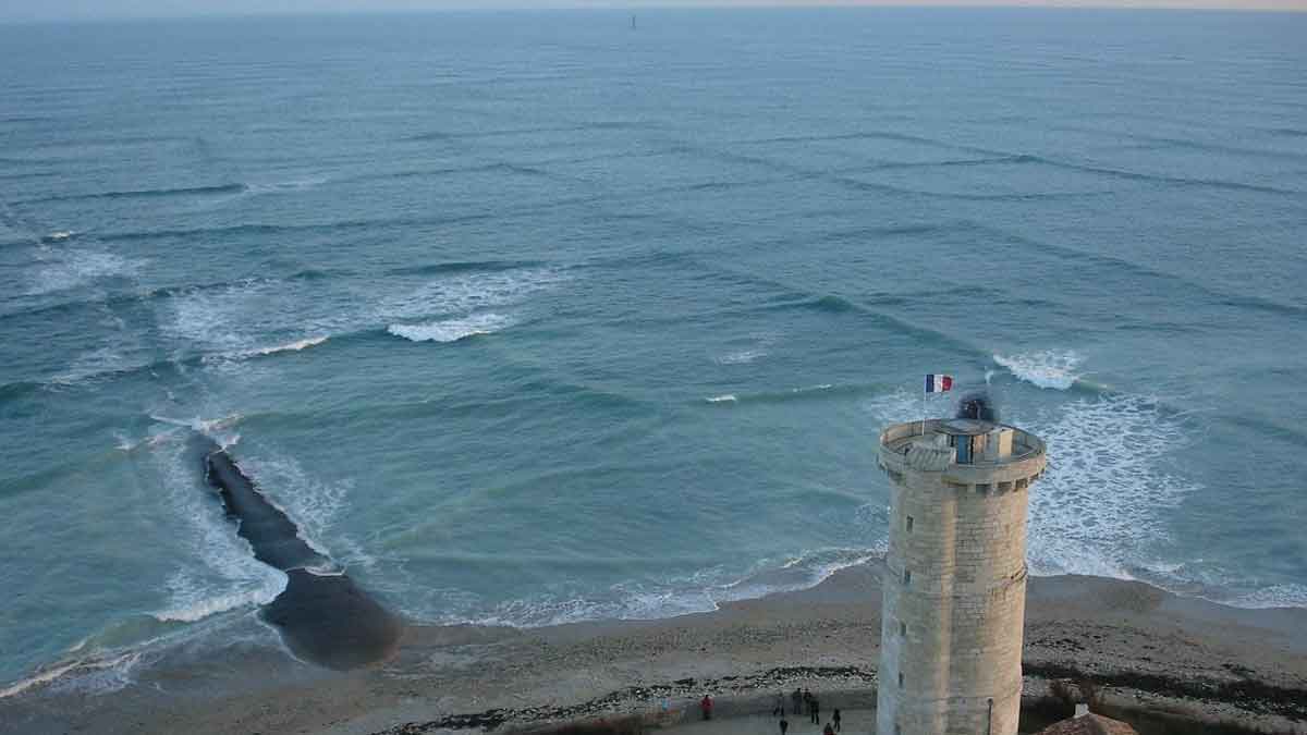 Si vous voyez des vagues carrées se former à la surface de l’eau, sortez de l’eau et prévenez vite les autres