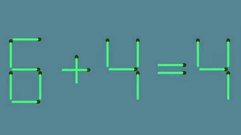 Défi mathématique pour résoudre ce test, il suffit de déplace une seule allumette