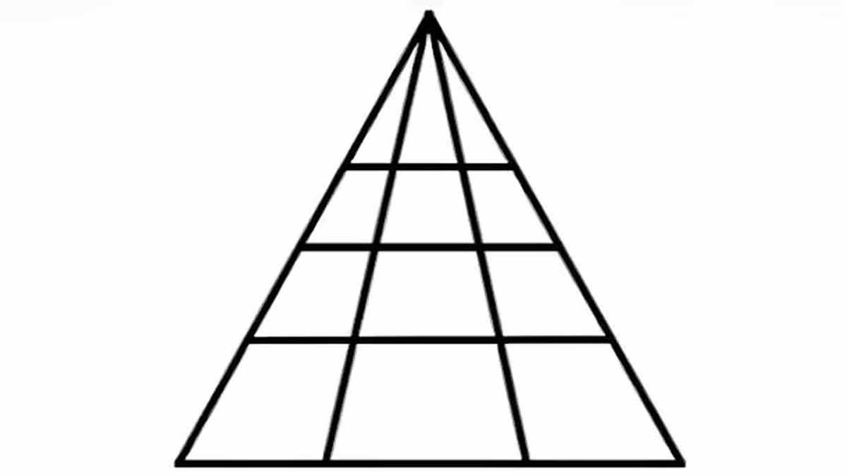 Test visuel si vous repérez 24 triangles dans cette image, votre niveau intellectuel est élevé !