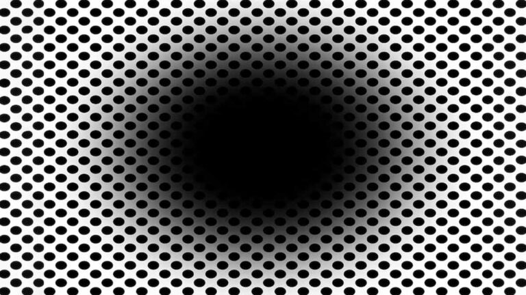 Une illusion optique avec un trou en expansion qui permet de mieux comprendre la vision