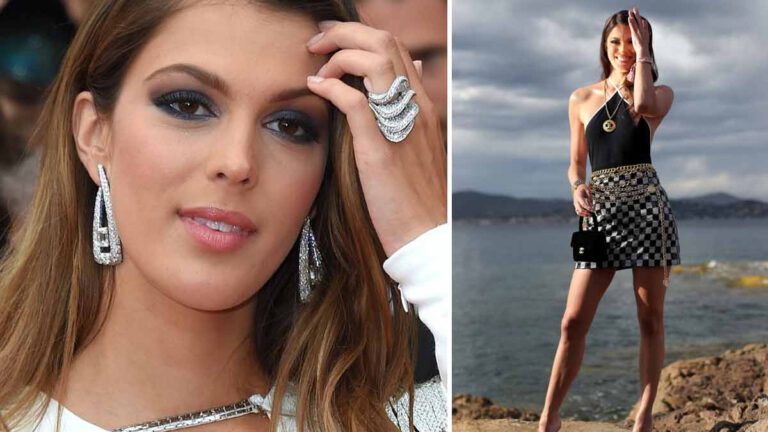 Défilé Etam Croisière 2023 Iris Mittenaere sensationnel en mini-jupe aux bras de Diego, Constance Jablonski défile pour la 1er fois après son accouchement