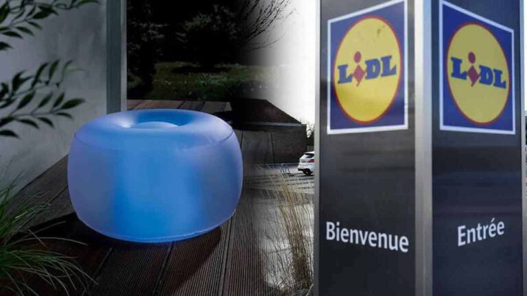 ATTENTION Lidl met en vente un pouf gonflable à LED pour illuminer votre terrasse ou jardin tout l’été !