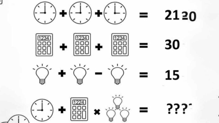 ATTENTION Test d’intelligence et Casse-tête  faites-vous partie de ceux qui ont réussi à résoudre l’équation 255÷15+3+5÷5 