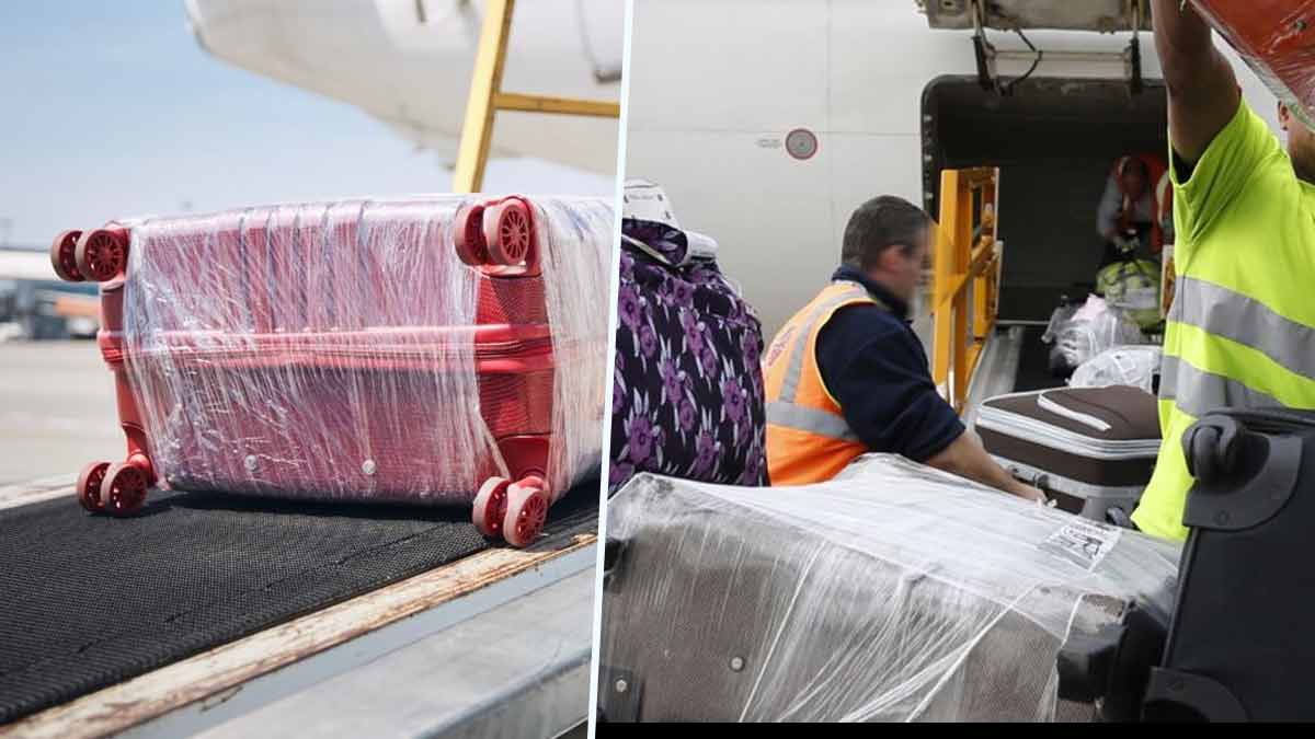 Vacances Pourquoi certaines valises sont-elles emballées dans du film plastique avant de prendre l'avion