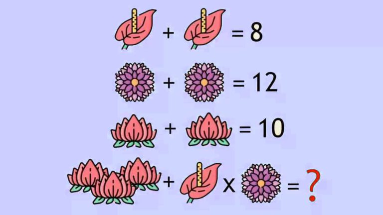 Seuls les génies réussissent cette énigme mathématique en moins de 15 secondes !