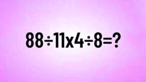 Test QI : Êtes-vous capable de résoudre l'équation 88÷11×4÷8 ? Testez vos capacités !