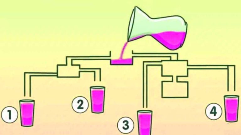 Quel verre sera pleine en premier Attention, il faut détenir un QI supérieur à 101 pour trouver la réponse a ce test