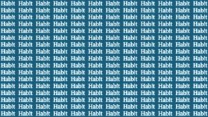 Défi visuel Avez-vous les compétences nécessaires pour trouver le mot habit en quelques secondes seulement