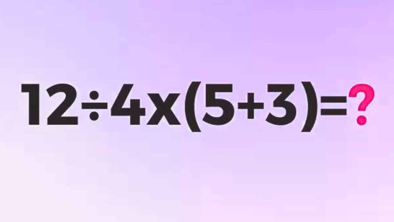 Test de math êtes-vous capable de résoudre l’équation 12÷4x (5+3) =