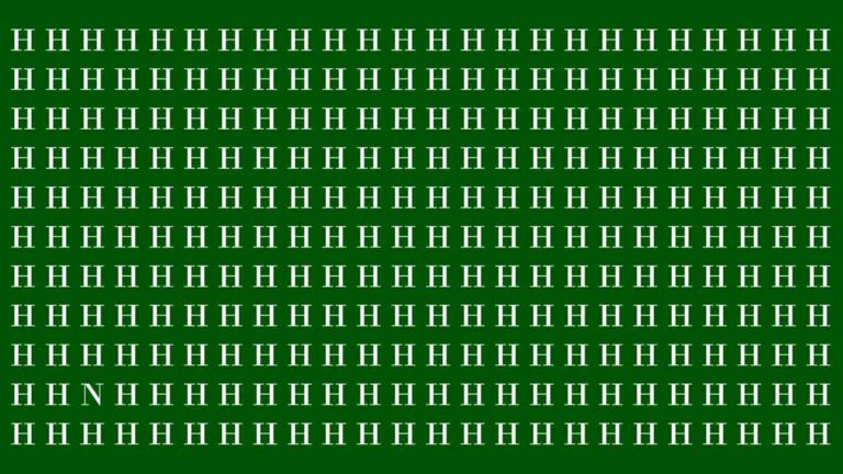 Test visuel : Avez-vous la capacité de trouver la lettre N en moins de 20 secondes ?