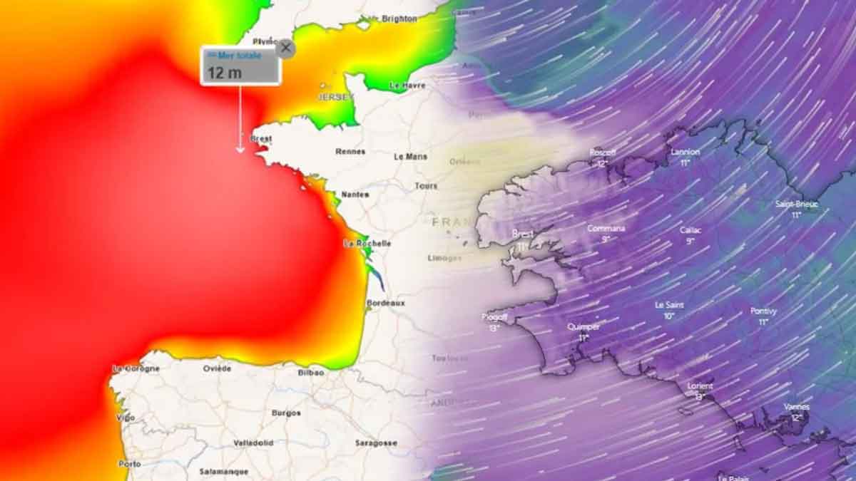 Tempête Ciaran  Découvrez quand votre région sera frappée