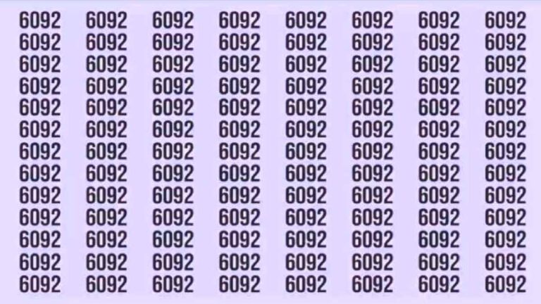 Test de QI d’illusion d’optique : trouver nombre 6082 parmi les 6092 illusion d'optiqueseulement 1 % des personnes aux yeux de faucon peuvent repérer l’intrus parmi 6 092 en 8 secondes !