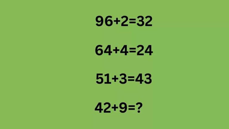 Casse-tête : si votre QI est supérieur à 130, vous résoudrez cette énigme mathématique en 9 secondes !