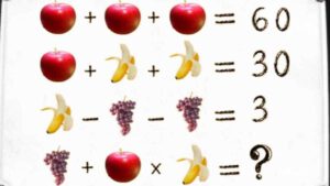 Test de QI : Pouvez-vous résoudre l’énigme des fruits en moins de 10 secondes ? Trouver la solution, seul un esprit vif réussit